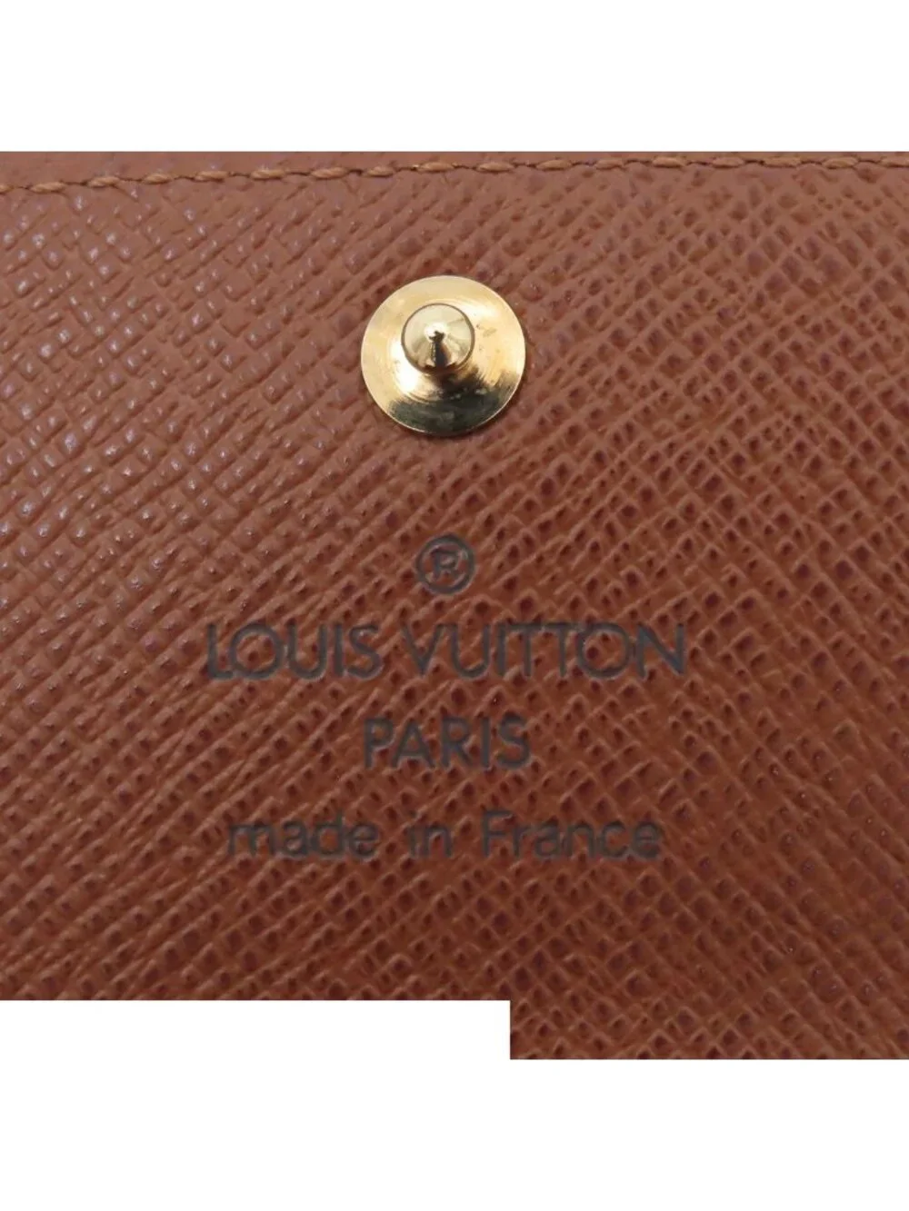 Louis Vuitton Porte Monnaie Plastic Coin Purse Brown Monogram Canvas